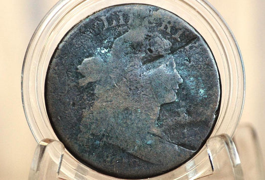 1803 Draped Bust Large Cent - Cull Grade - US Large Cent 1803 - 1803 One Cent US - Cull / Low Grade, Holes Drilled, but lots of detail