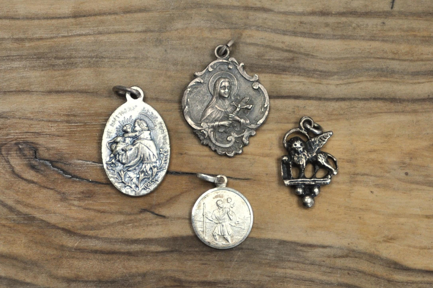 Religious Sterling Silver Charms! Choice of Charm! - Jesus Christ Charms, Mary Magdalene Charms, Saint/Pope Charms, Children Charms & More!
