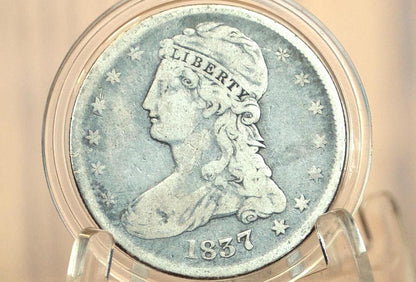 1837 Capped Bust Half Dollar - Fine+; Great Color, Competitive Price - 1837 Half Dollar US Half Dollar 1837
