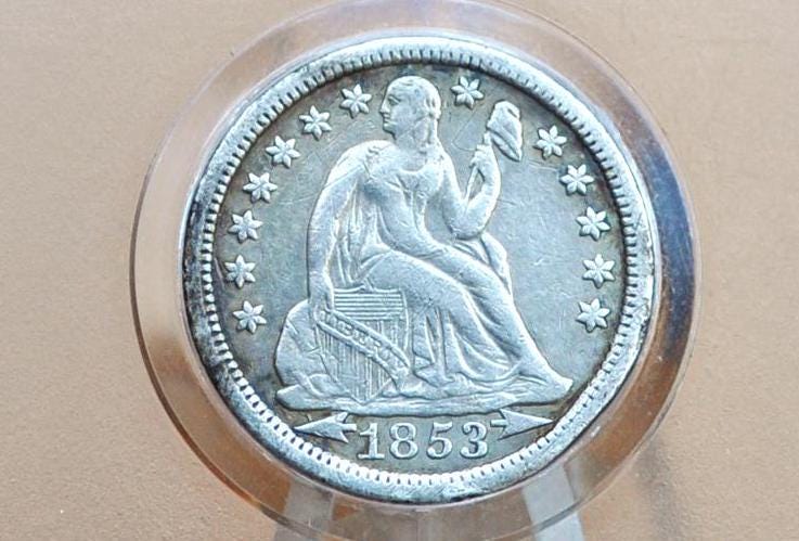 1853 Seated Liberty Dime - Choose by Coin / Grade - 1853 Silver Dime / 1853 Liberty Seated Dime 1853 With Arrows