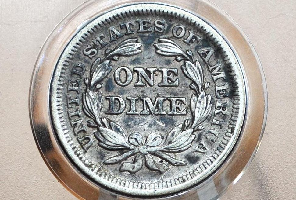 1853 Seated Liberty Dime - Choose by Coin / Grade - 1853 Silver Dime / 1853 Liberty Seated Dime 1853 With Arrows