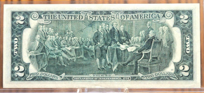 1976 2 Dollar Star Note, Fr#1935-A* (Boston), CU (Uncirculated) Grade/Condition, Two Dollar Bill 1976 Star Note High Grade Crisp, 1976 Star