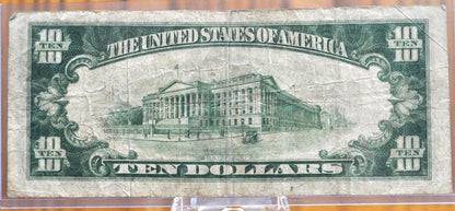 1934 10 Dollar Silver Certificate Mule Note - Rev. 585+ - Choice of Grade - Blue Seal 1934 Ten Dollar Silver Cert Mule Note - Fr#1701m