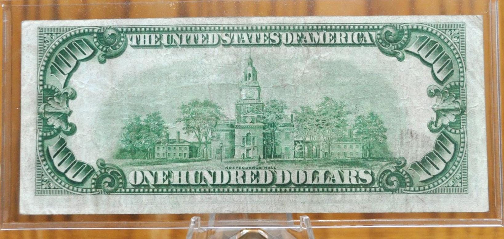 1928 Federal Reserve 100 Dollar Note - Numeral Note, Cleveland (4) - 1928 One Hundred Dollar Note - Fr#2150-D Fancy Repeating Serial Number!