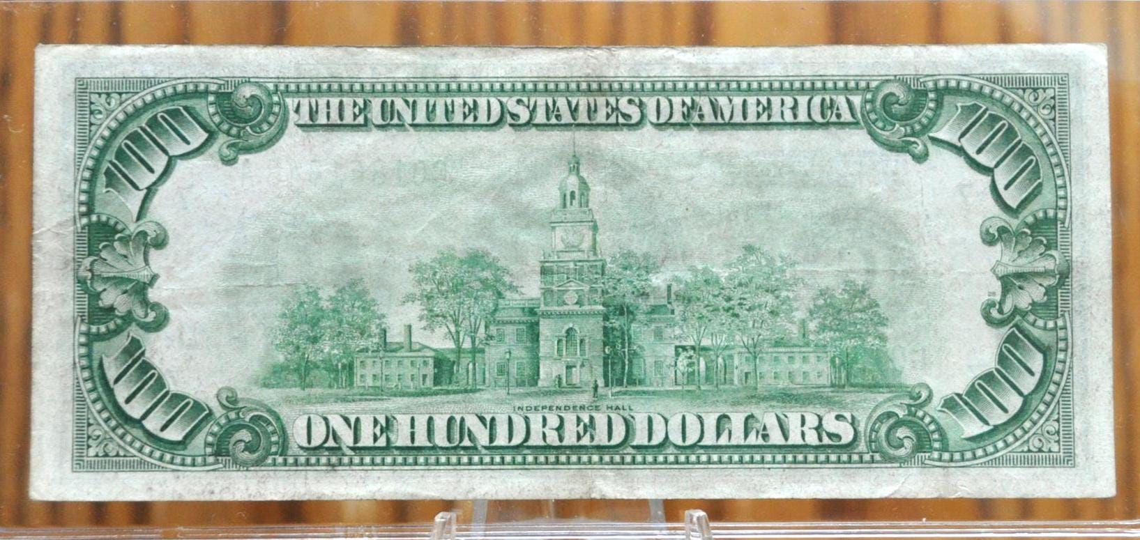 1928A Federal Reserve 100 Dollar Note - Light Green Seal - Chicago (G) - Redeemable in Gold - 1928 A One Hundred Dollar IL Note - Fr.2151-G