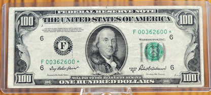 1950-B Federal Reserve 100 Dollar STAR Note - Extremely Fine (XF) Grade - Atlanta (F) - 1950B One Hundred Dollar Star Note - Fr#2159-F*