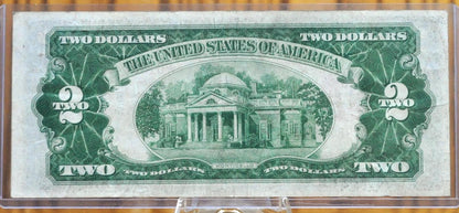 1928-D Red Seal 2 Dollar Mule Star Note - Rev. 265 - Choice Very Fine (VF+) - 1928D Two Dollar Legal Tender US Mule Star Note - Fr. 1505m*