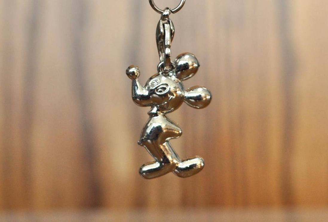 Extremely Rare Asian Disney Mickey Mouse Charm - Good Luck Charm - Collectible Vintage Disney Charm - Mickey Mouse Jewelry