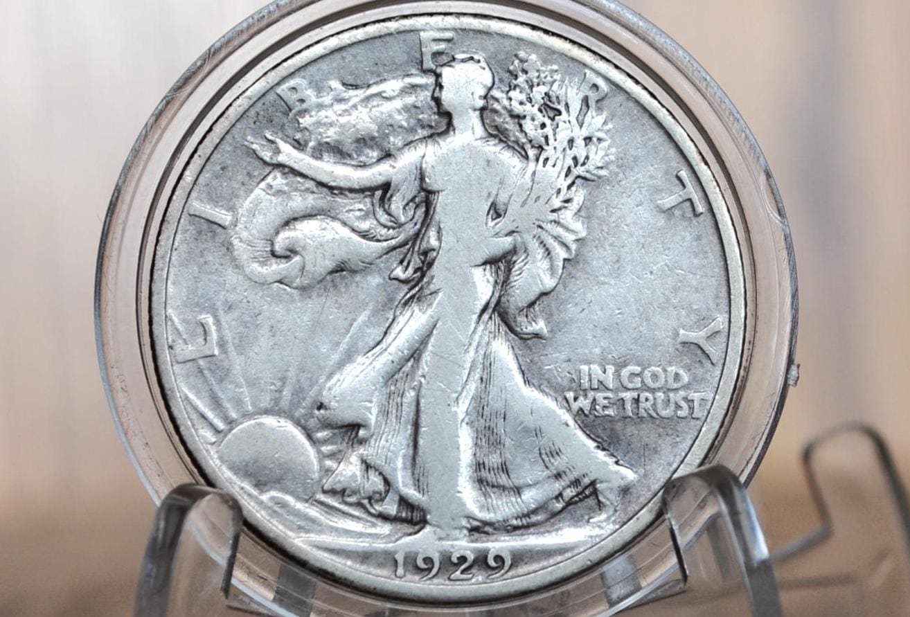 1929-S Walking Liberty Silver Half Dollar - 1929S Half Dollar / 1929 S Wlh - Better Date