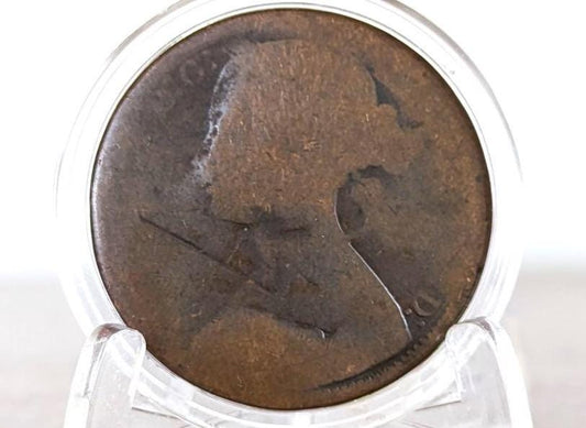 1871 Great Britain One Penny - Very Rare Date - UK Penny 1871 England 1 Cent - Queen Victoria - Bronze -