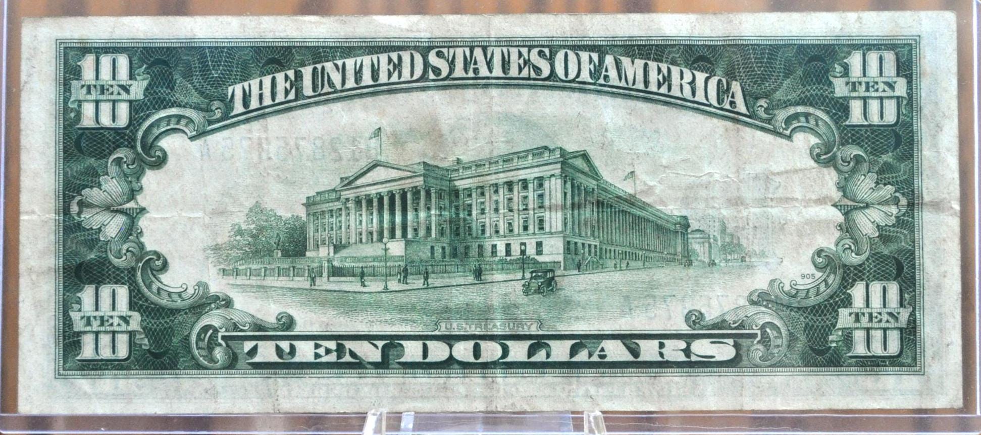 1934-A 10 Dollar North Africa Silver Certificate Yellow Seal - Choose by Grade - 1934 North Africa Ten Dollar Silver Cert 1934 Fr#2309