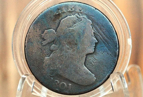 1801 Draped Bust Large Cent - Good Details - US Large Cent 1801 One Cent US - Rarer Date, Competitively Priced