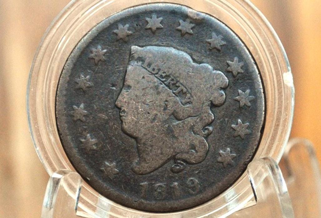 1819 Matron Head Large Cent - Choose by Coin / Grade - US Large Cent - 1819 Coronet Liberty Head Cent - 1819 US One Cent