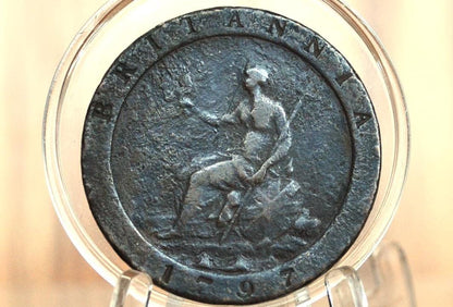 1797 Great Britain One Penny - Great Detail - UK 1 Penny 1797 - George III