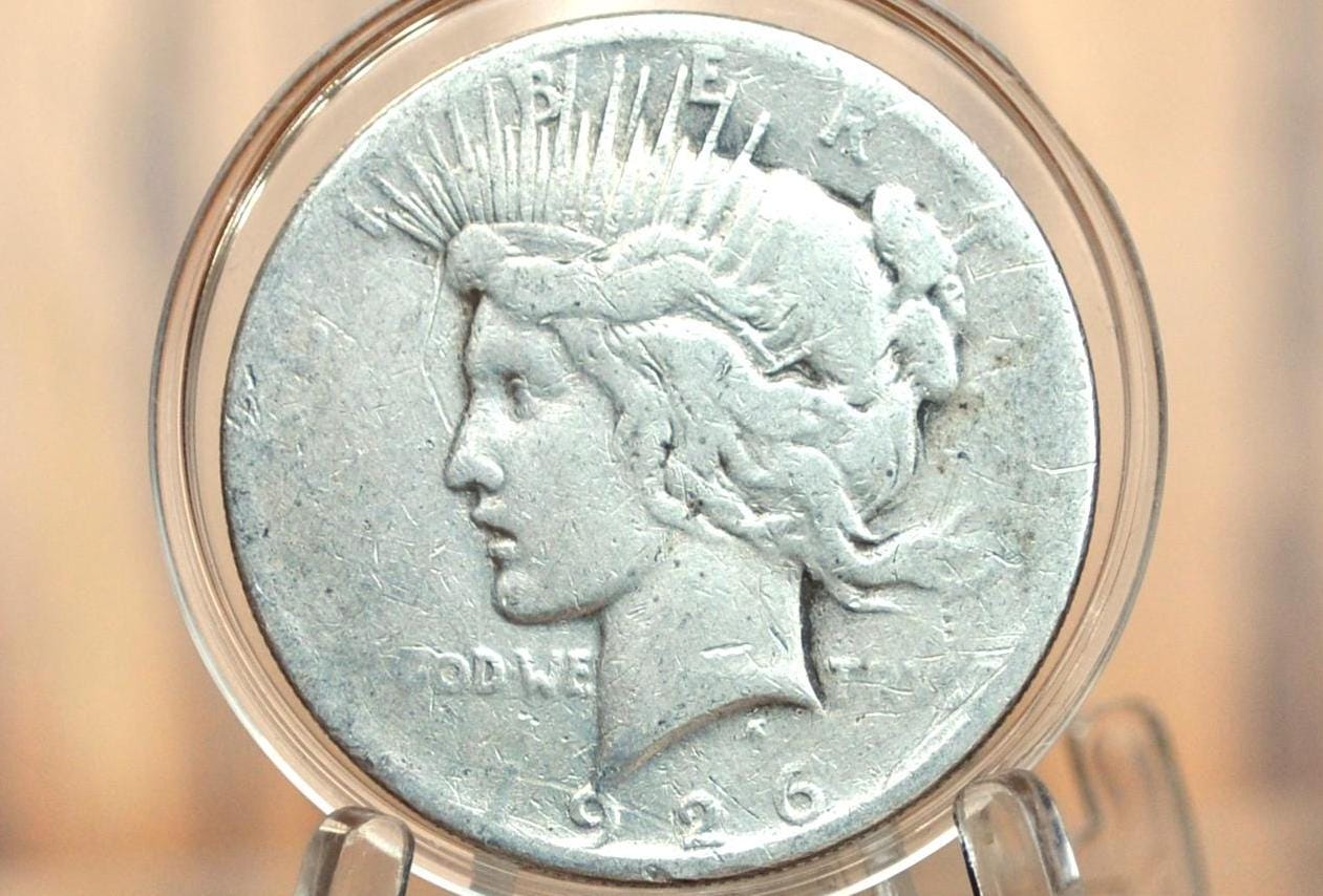 1926 Peace Silver Dollar - Choose By Grade - Philadelphia Mint - 1926 P Silver Dollar 1926 P Peace Dollar, Better Date