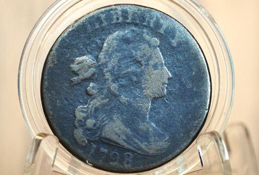 1798 Large Cent - Lower Grades - US Large Cent - 1798 One Cent US - Date weak but legible
