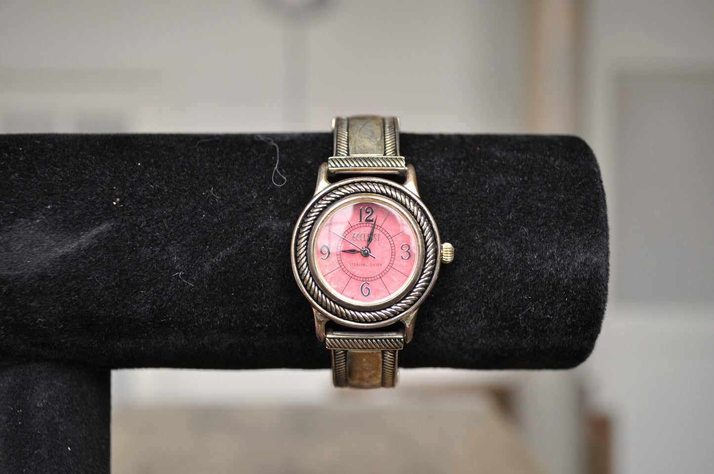 Graceful Ecclissi Sterling Silver Watch - Ecclissi Genuine Leather 925 Watch - Working - 23115 Ecclissi - 19mm