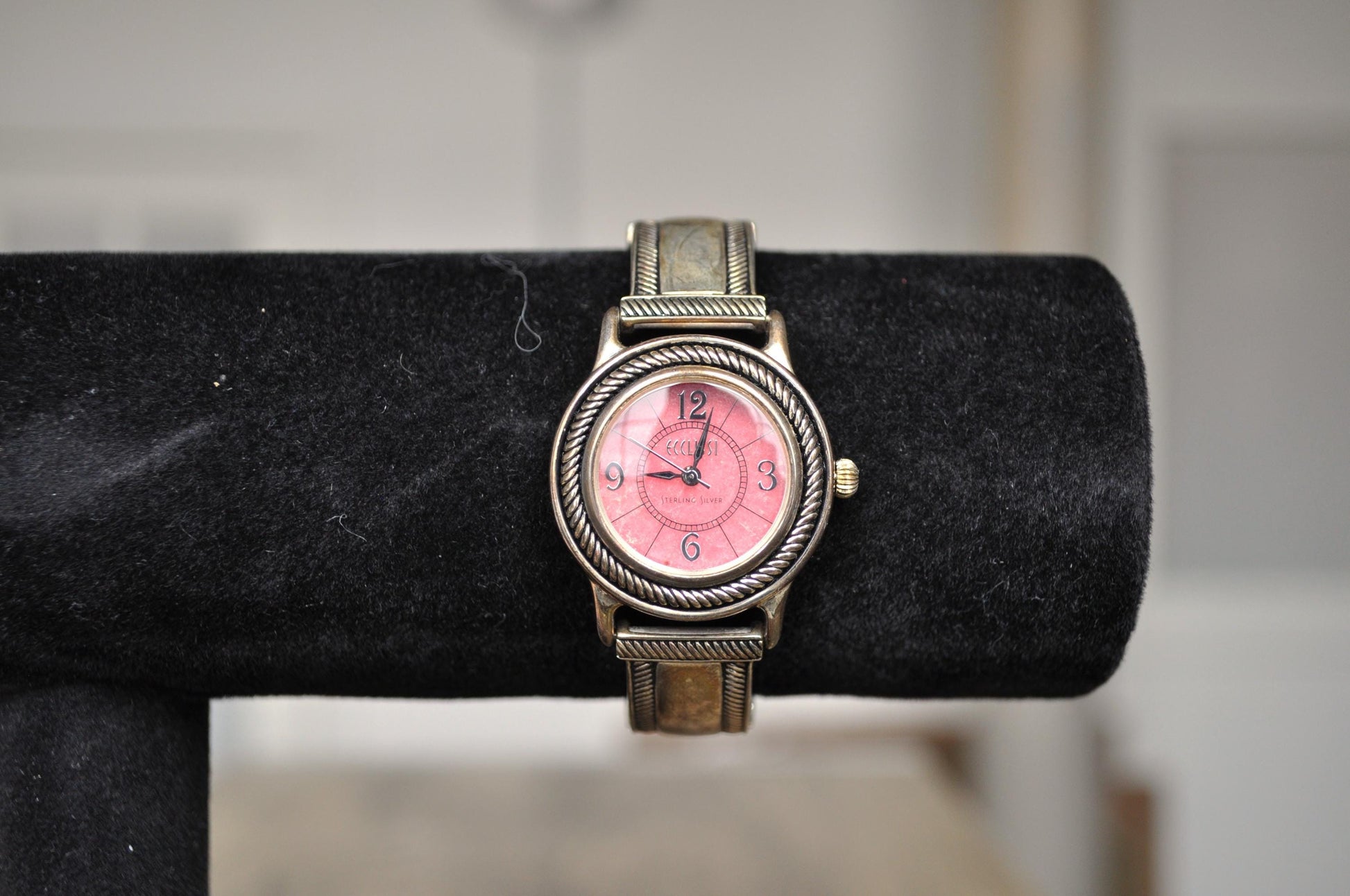 Graceful Ecclissi Sterling Silver Watch - Ecclissi Genuine Leather 925 Watch - Working - 23115 Ecclissi - 19mm