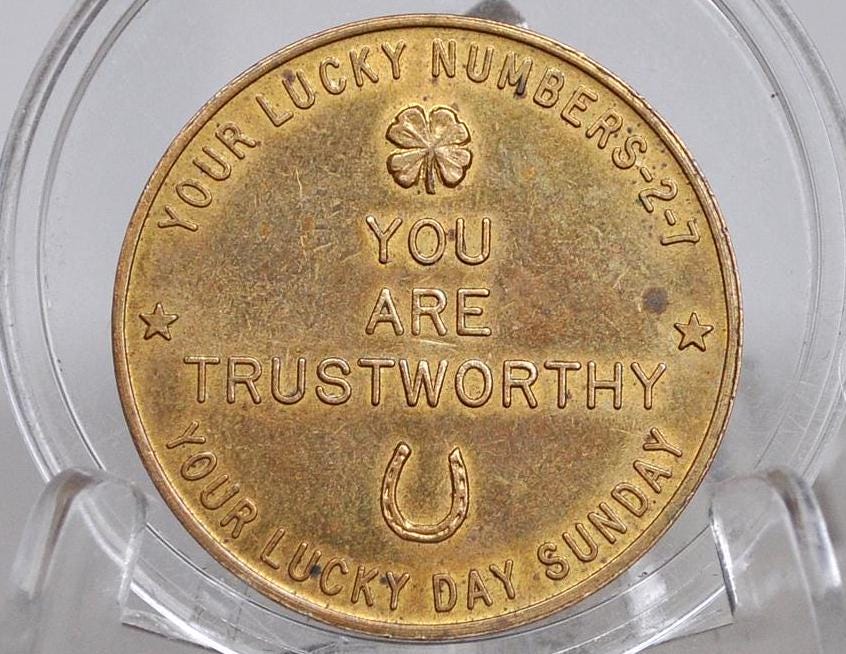 Astrological Good Luck Token - Leo Good Luck Token - Lucky Numbers 2 & 7 - Unique Token - Magic Token, Occult Token