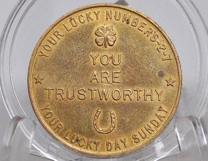 Astrological Good Luck Token - Leo Good Luck Token - Lucky Numbers 2 & 7 - Unique Token - Magic Token, Occult Token