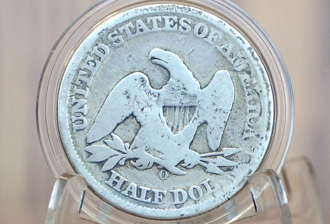 1859-O Seated Liberty Half Dollar - VG - 1859O Liberty Seated Silver Half Dollar 1859 - All TreasureHunterCo. Coins are Authentic
