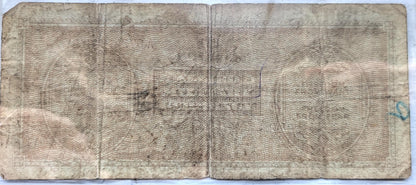 1943 100 Lire Allied Military Italian Banknote - Signed Note - Italy One Hundred Lire Allied Military Banknote 1943 - WWII Issue - P#M15b (C