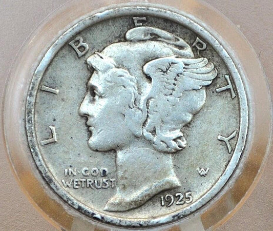 1925 P,D,S Mercury Dimes - Choose by Mint & Grade / Condition - San Francisco Mint Denver 1925 D Winged Liberty Head Dime 1925S Mercury 1925