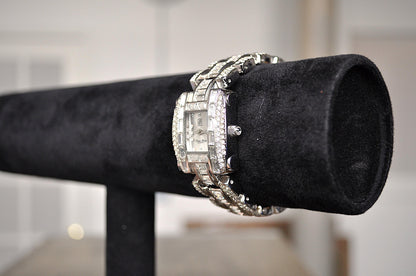 Sparkling Victoria Weick Beverly Hills Pave Crystal Panther Watch - Pave Crystal Panther Watch - 18 mm - Rhinestone Covered Watch - Working!