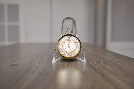 Vintage BVN De Luxe Swiss 1970's Necklace Heart Charm Watch - BVN De Luxe - Kurt Berler Watches - 1970's Necklace Heart Watch - Not Working!