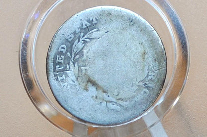 1837 Half Dime - AG - Large Date - First Year Made - 1837 Silver Half Dime / 1837 Us Half Dime Liberty Seated 1837