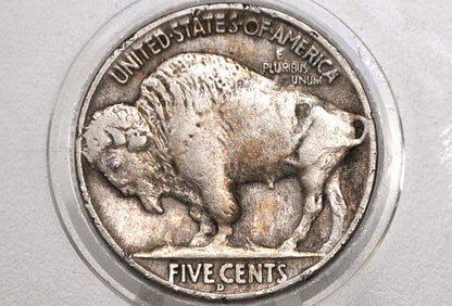 1913-D Buffalo Nickel Type 2 Denver Mint - Rare - XF (Extremely Fine) Grade / Condition - 1913 D Indian Head Nickel Type Two / Type II 1913D
