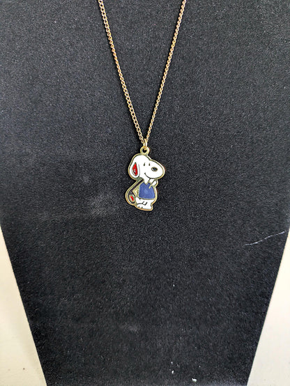 Awesome Golfing Snoopy Necklace - 19 Inches - Golfing Snoopy Peanuts Collectible