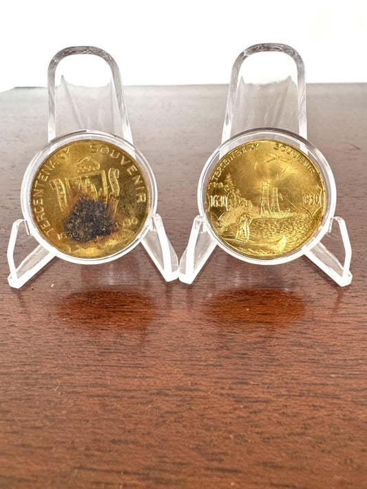 Antique 1930 Massachusetts Tercentenary Tokens - Massachusetts Tricentennial Tokens - 1630-1930 300 Years Souvenir Tokens