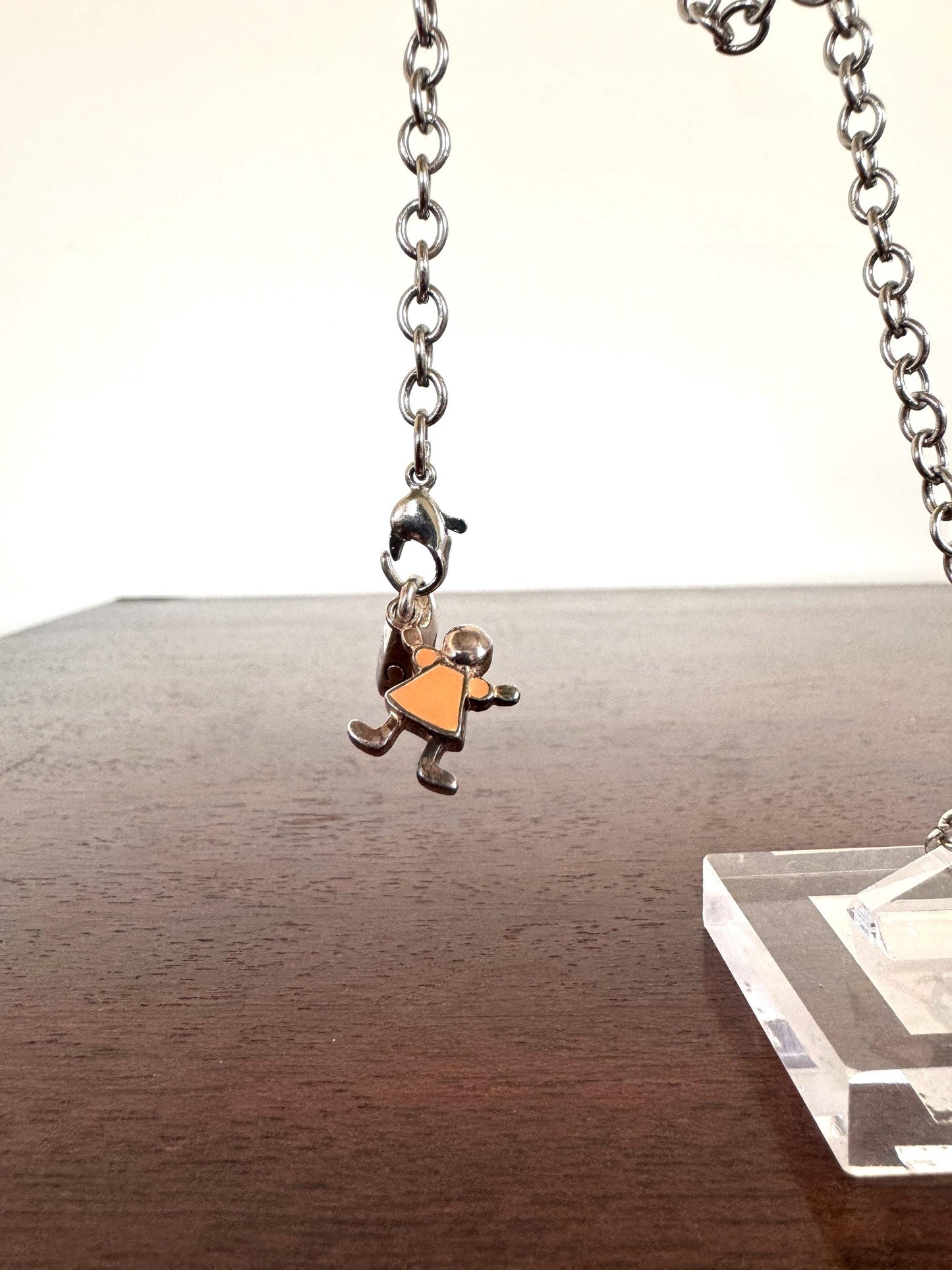 Adorable 925 Sterling Silver Chamilia Little Girl Charm - Small Little Girl Charm - Chamilia Bracelet Charm