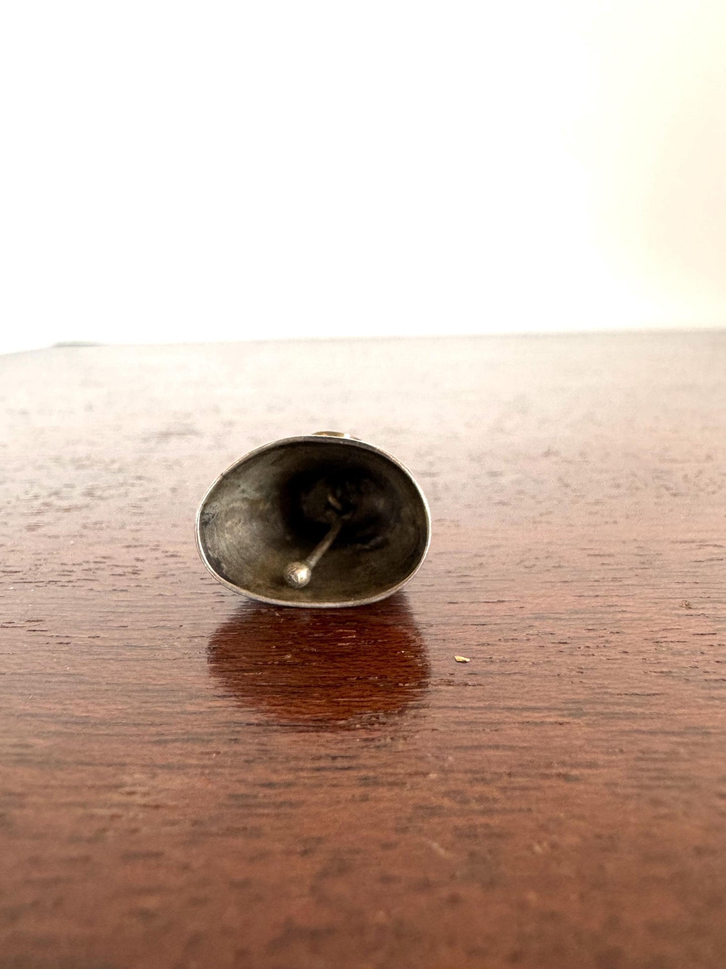 Vintage Fred Harvey Era Southwestern Native American Turquoise Sterling Silver Bell Charm - Sterling Silver Native American Charms