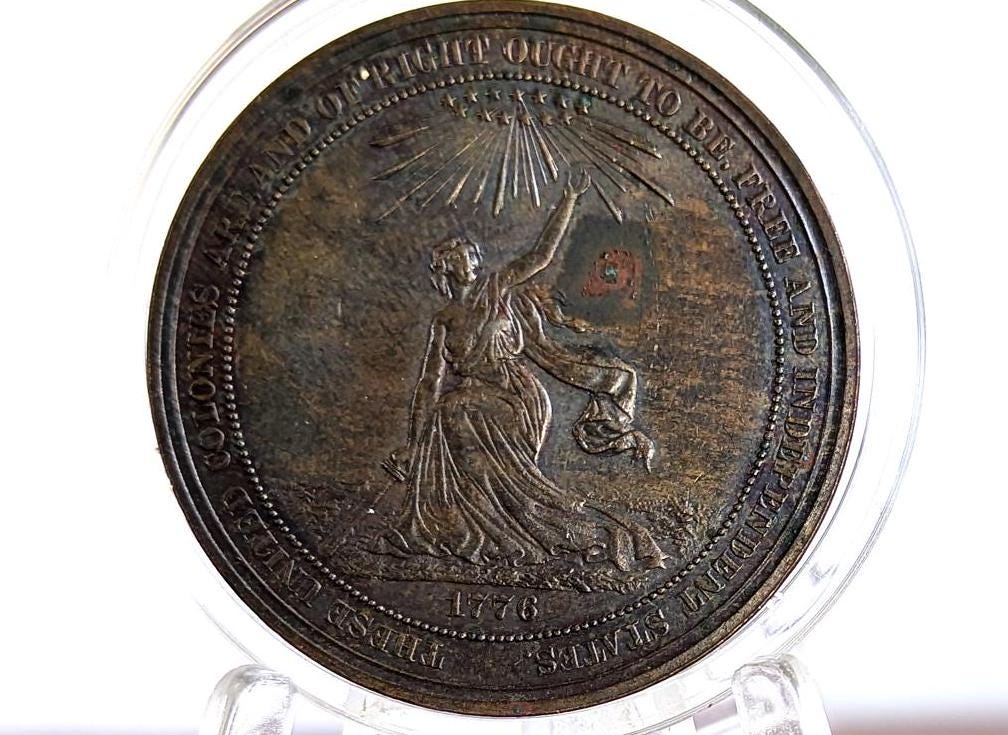 1876 Bronze Centennial Official Medal - US So-called-dollar - 1876 US Centennial Exposition, Philadelphia -
