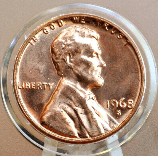 1968 P,D,S Lincoln Memorial Penny - BU - Philadelphia, Denver, San Francisco Mints - Collectible Coin - 1968 P 1968 D 1968 S Memorial Cent