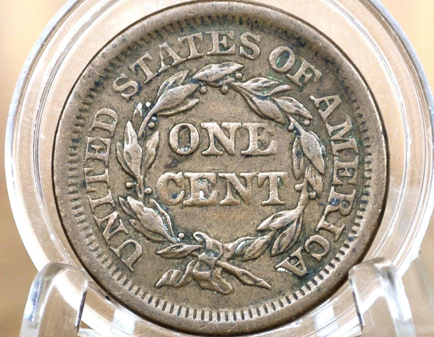 1854 Braided Hair Large Cent - Choose by Coin / Grade - 1854 Coronet Cent 1854 US Large Cent Braided Hair 1839 to 1857