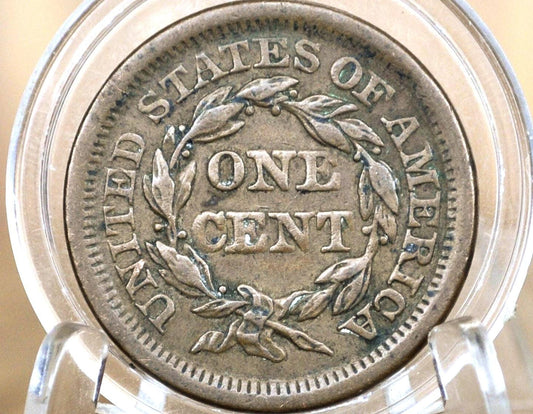 1854 Braided Hair Large Cent - Choose by Coin / Grade - 1854 Coronet Cent 1854 US Large Cent Braided Hair 1839 to 1857