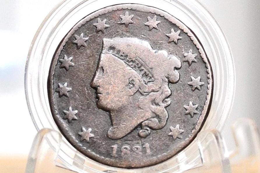 1831 Matron Head Large Cent Large Letter Variety - G (Good) Grade / Condition - 1831 Liberty Head Cent - 1831 US One Cent 1816 to 1835