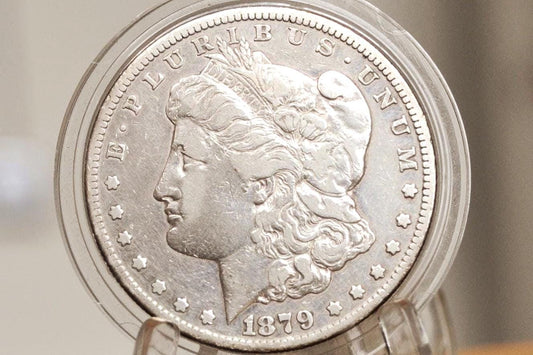 1879-CC Morgan Silver Dollar - Choice VF Details (VF35) - Carson City Mint 1879 Morgan Dollar 1879CC Dollar - Rare Key Date
