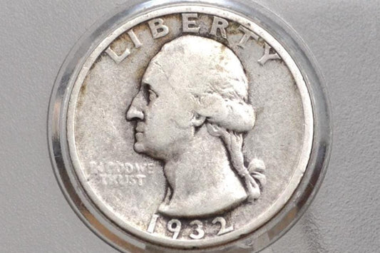 1932-S Washington Silver Quarter - G (Good) Condition - San Francisco Mint - Key Date Quarter 1932 S - 1932 S Washington Quarter Collection