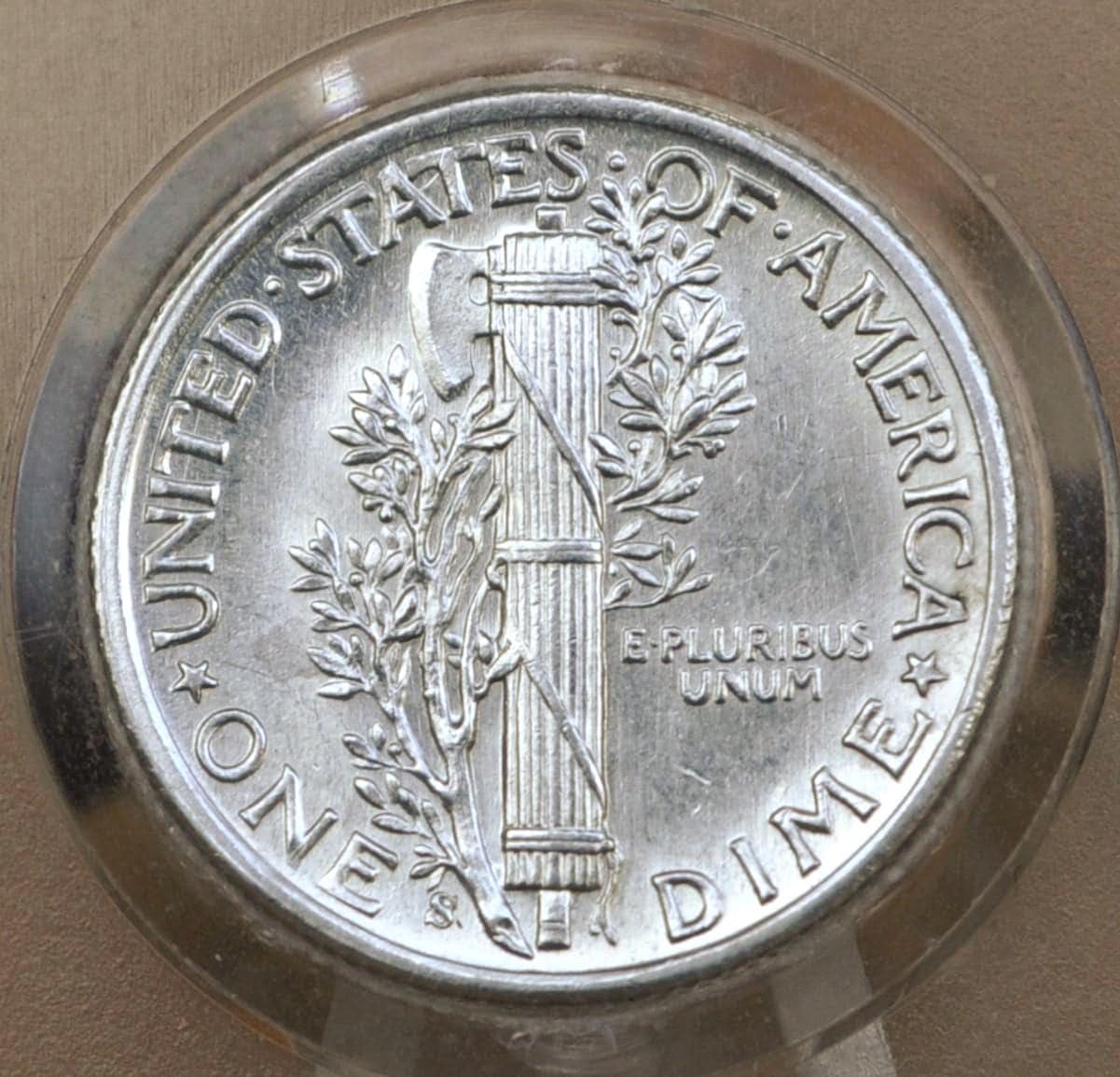 1941 Mercury Silver Dimes, P,D,S - Choose by Mint & Grade - 1941 S Dime 1941D Silver Dime 1941 Mercury Dime US Dime 1941