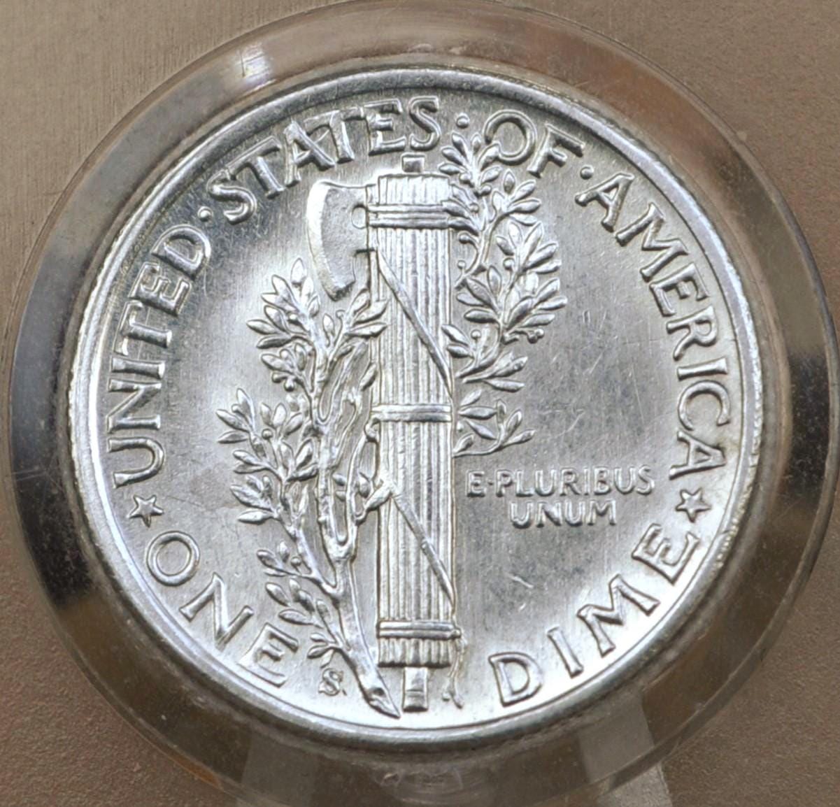 1941 Mercury Silver Dimes, P,D,S - Choose by Mint & Grade - 1941 S Dime 1941D Silver Dime 1941 Mercury Dime US Dime 1941