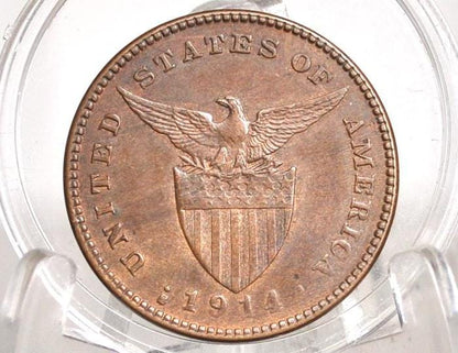 US Philippines 1914 One Centavo - UNC (Uncirculated) Grade/Condition - San Francisco Mint -