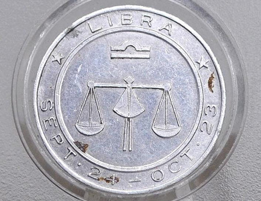 Astrological Good Luck Token - Libra Good Luck Token - Lucky Numbers 3 & 7 - Unique Token - Magic Token, Occult Token