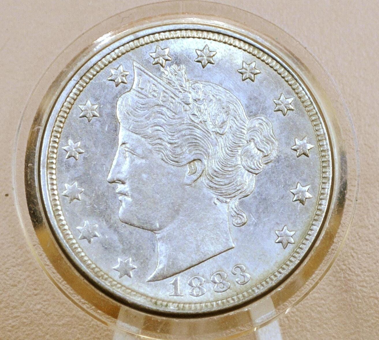 1883 Liberty Head V Nickel - Without Cents - Choose by Grade / Condition - 1883 V Nickel - First Year Produced