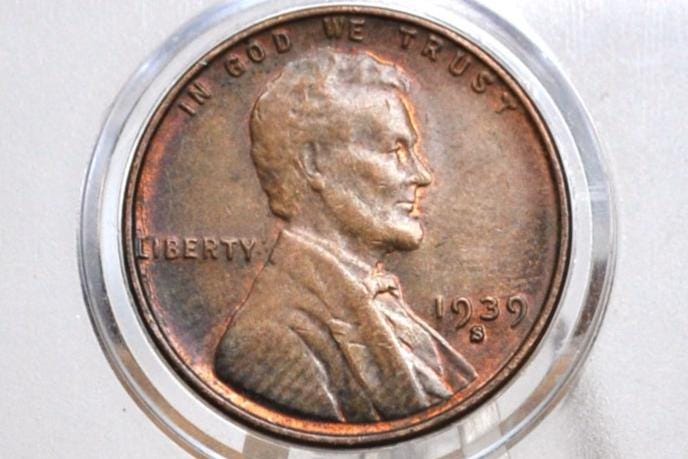 1939-S Wheat Penny - Choose by Grade / Condition - San Francisco Mint - 1939 S Wheat Ear Cent / Wheat Back 1939S