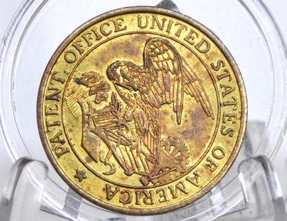 United States Patent & Trademark Office Science Souvenir Token - Vintage US Tokens - US Government Souvenirs -