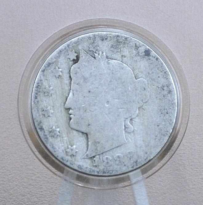 1888 Liberty Head Nickel - Choose by Grade - Key Date - 1888 V Nickel - Philadelphia Mint - 1888 Nickel - Rarer V Nickel Date